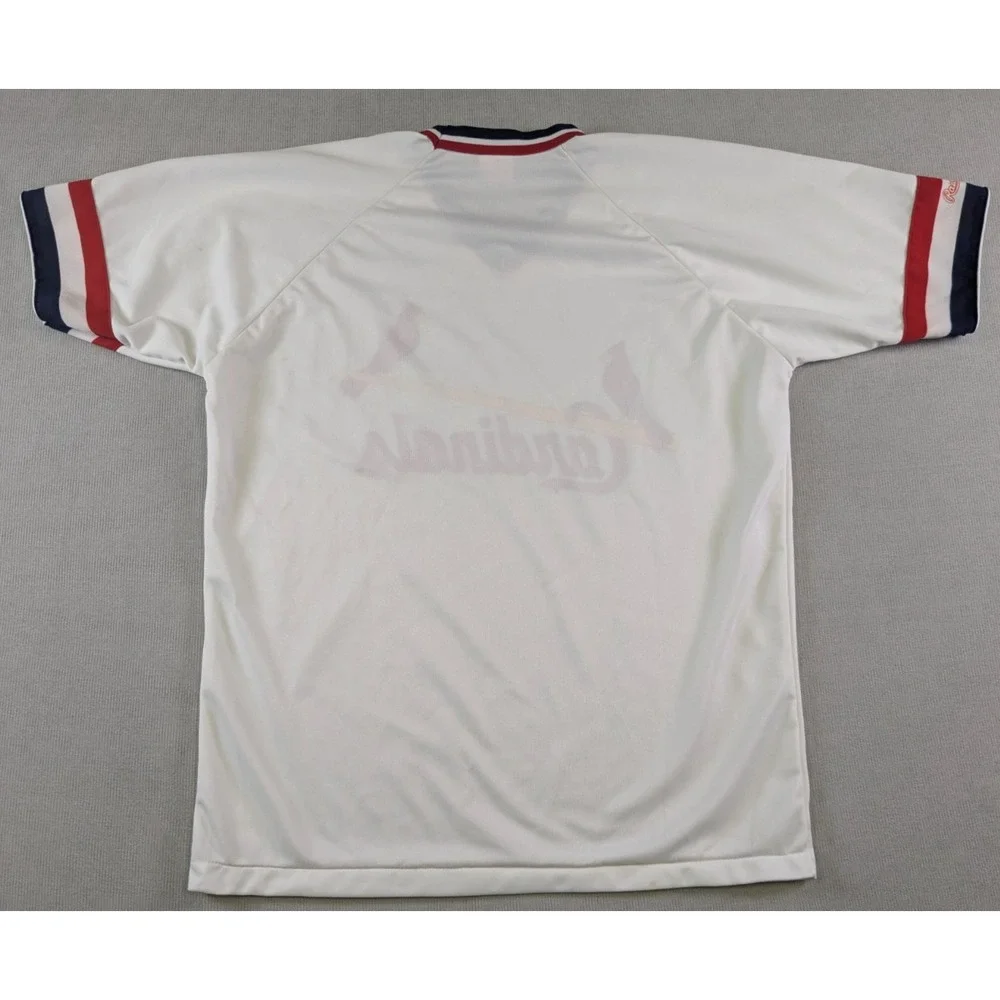 Vintage St Louis Cardinals Jersey Mens XL White Rawlings Retro 80s MLB Baseball